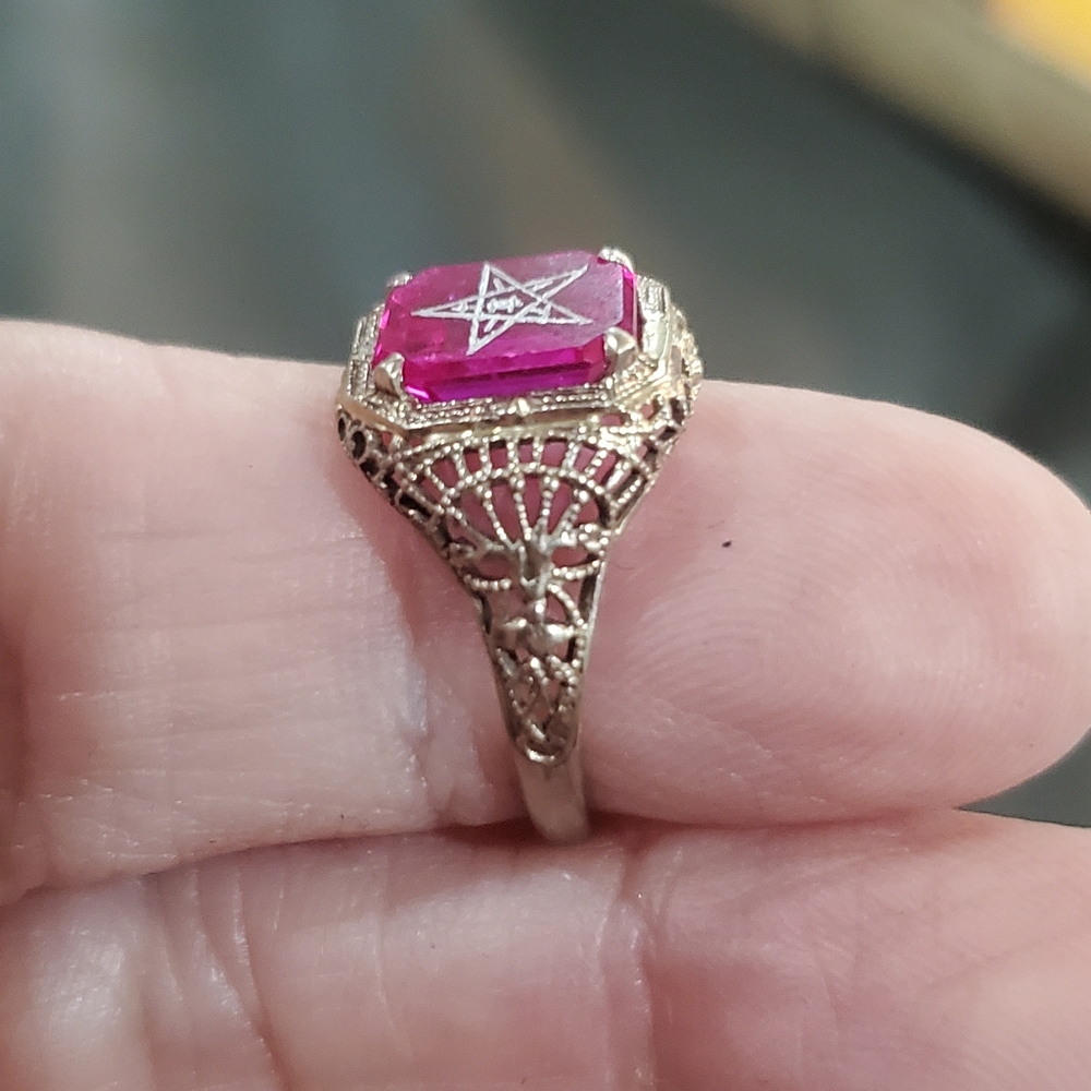 vintage deco ring - Picture 2 of 6